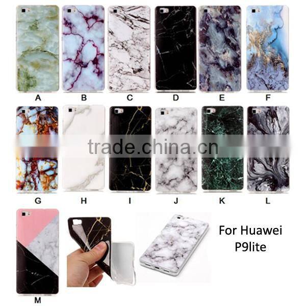 New Arrival Marble Pattern Phone Case For Huawei P8 Lite TPU Soft Case