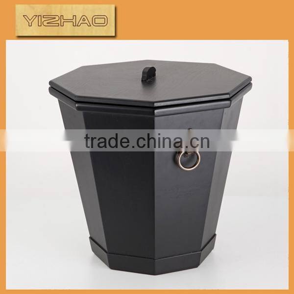 Luxury Simple Style Wooden Trash Can