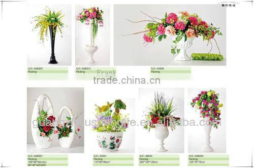 SJ Round fiberglass flower pots