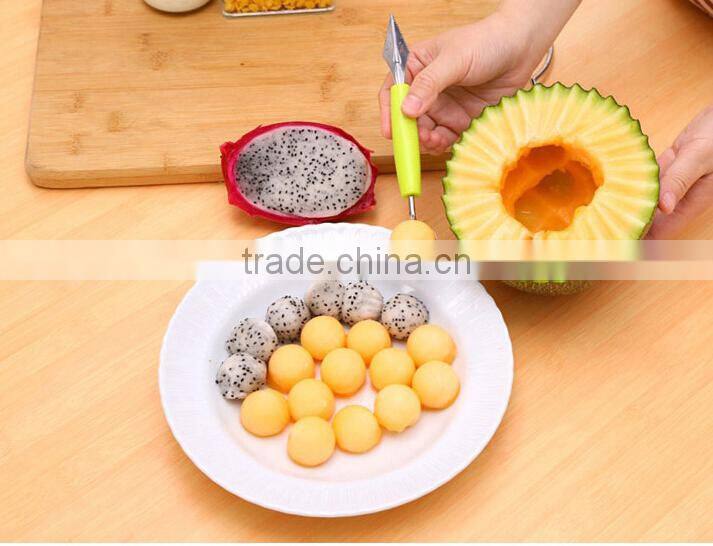 Wholesale Stock Dual Purpose Stainless Steel Wave Dig Flesh Knife