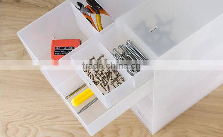 Dull Polish Combination Drawer Storage Box Plastic Drawer Storage Cabinet