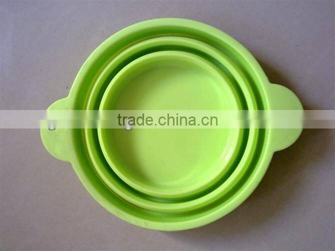 non sticky collapsible bowl silicone foldable bowl with lid