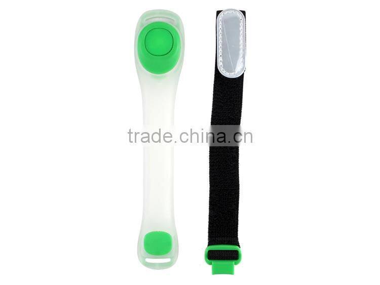Custom color wholesale personalized TPU flashing reflective led armband