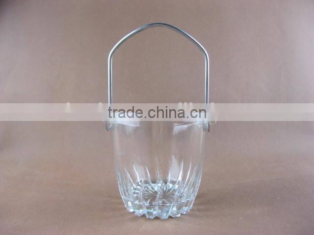 glass ice bucket,ice bucket glass