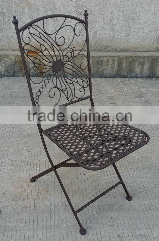 Metal luxury dining chair