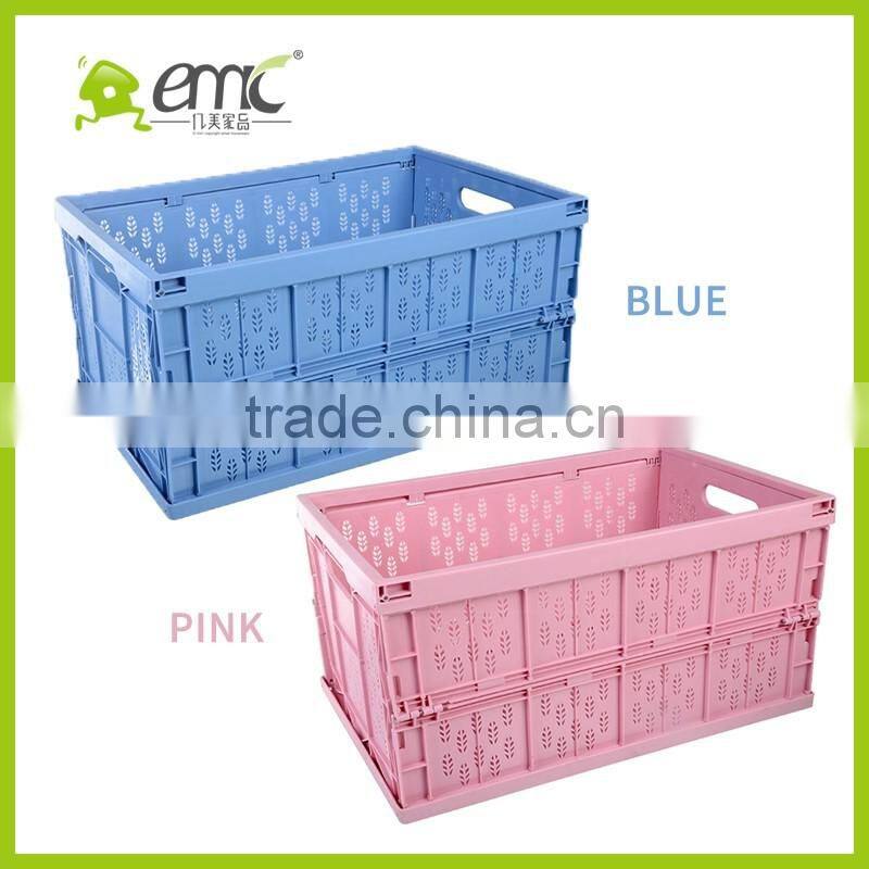 emc foldable crates, plastic foldable crates with different sizs