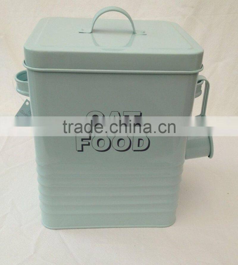 Hot sales metal pet food container