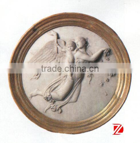 Wall relief mother with son sculpture