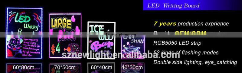 led writing board for advertising