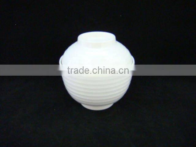 Melamine rice bowl with lid