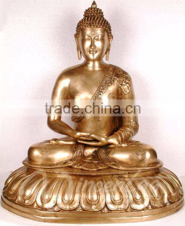 wholsale buddhism metal antique brass chinese gilt bronze buddha