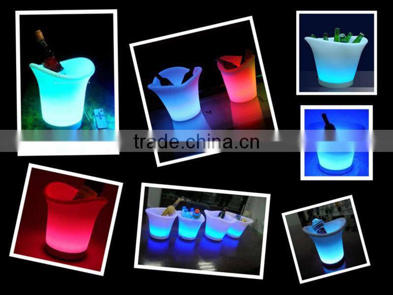 modern led ice bucket/led table/led furniture /LED cocktail cabinet /LED gradevin YM-LIB242024