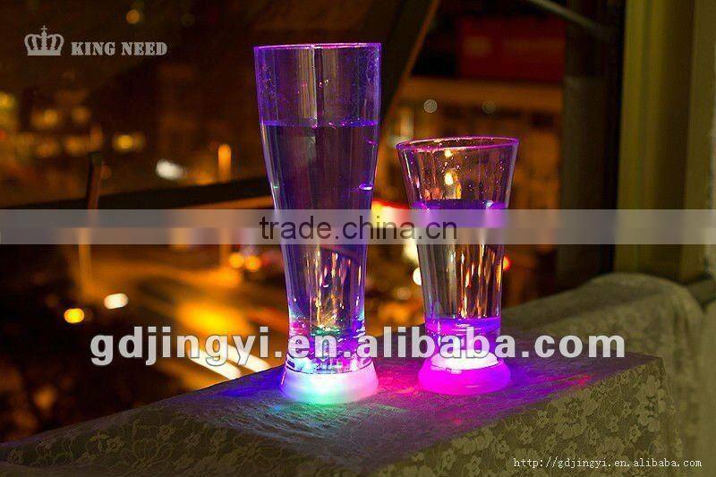 800ml & 450ml clear plastic led juice cups, flashing cups