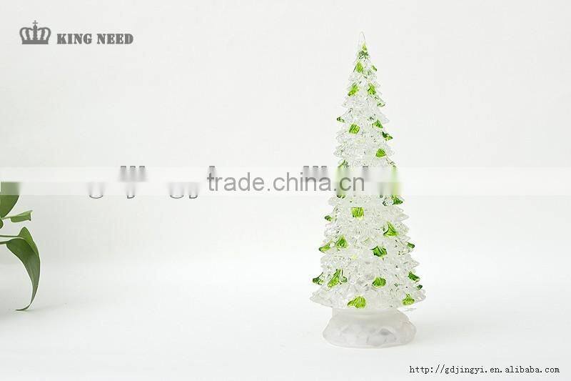 plastic acrylic artificial led christmas tree wholesales
