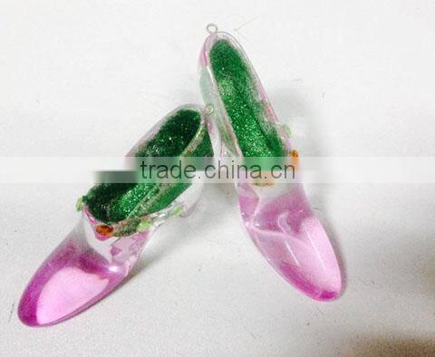 plastic acrylic crystal shoe figurines wedding souvenir return gifts