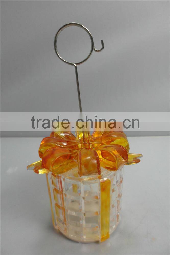 new style acrylic plastic LED glitter light colourful gift box decor