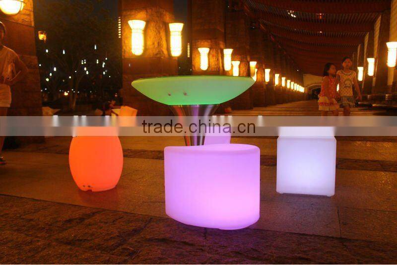 rechargeable colorful waterproof LED bar furniture table