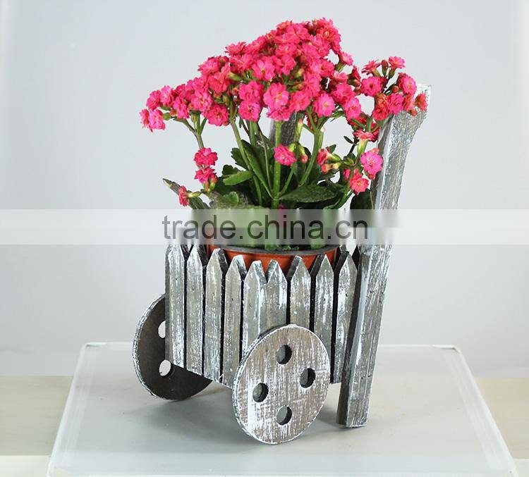 Decoration garden wooden flower pots stands and flower planter