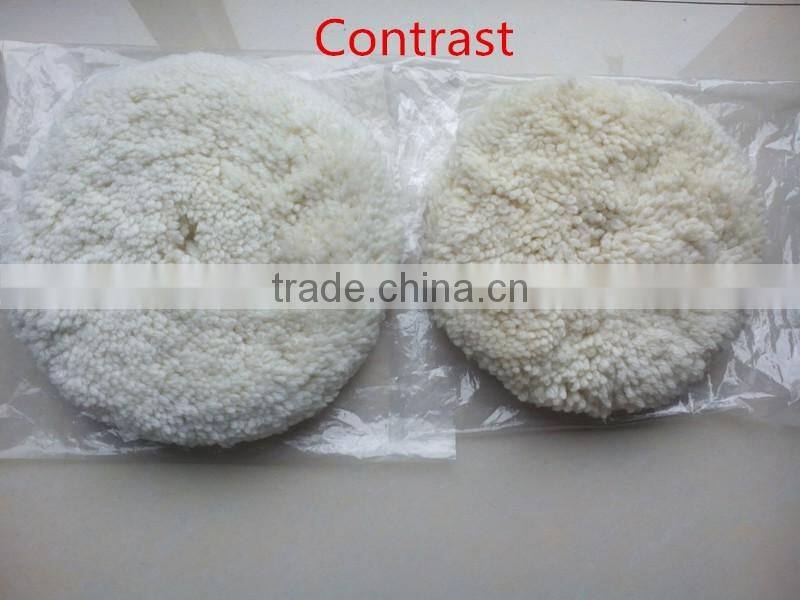 china factory 7 inch 8 inch Double Sided Wool round polishing Pad