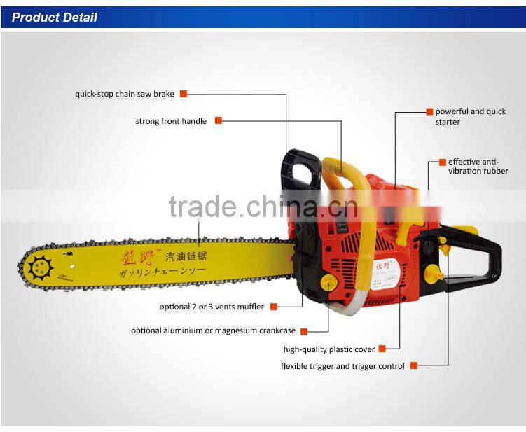 62CC chain saw guide bar 20' kangxin with CE& GS high quality stable engine