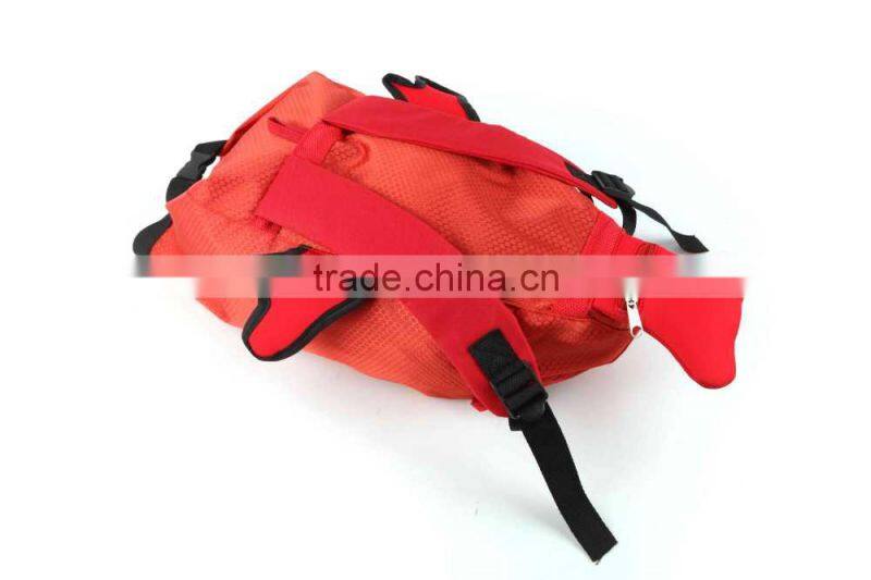 2015 popular designs hot selling 3D kids gift bag fish backpack