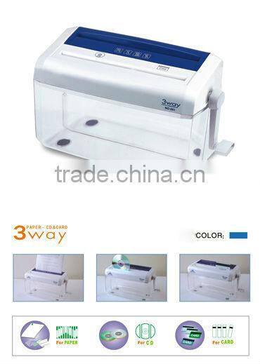 Mini hand paper shredder