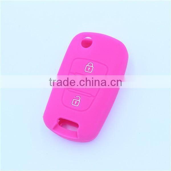 Factory supply silicone car key cover case for hyundai i30 3 buttons