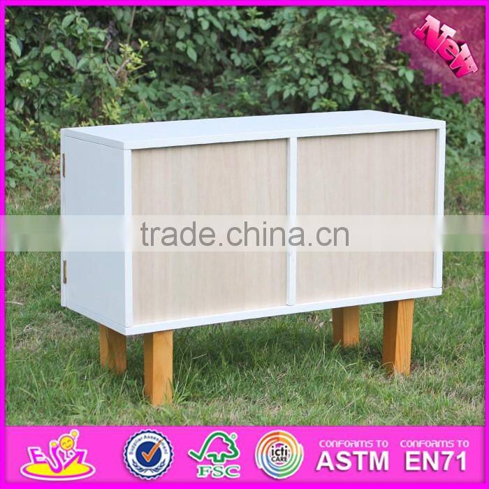 2017 new products girls pink wooden storage bins W08C175