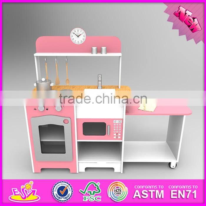 2016 new design home play children wooden play kitchen sets for sale W10C250