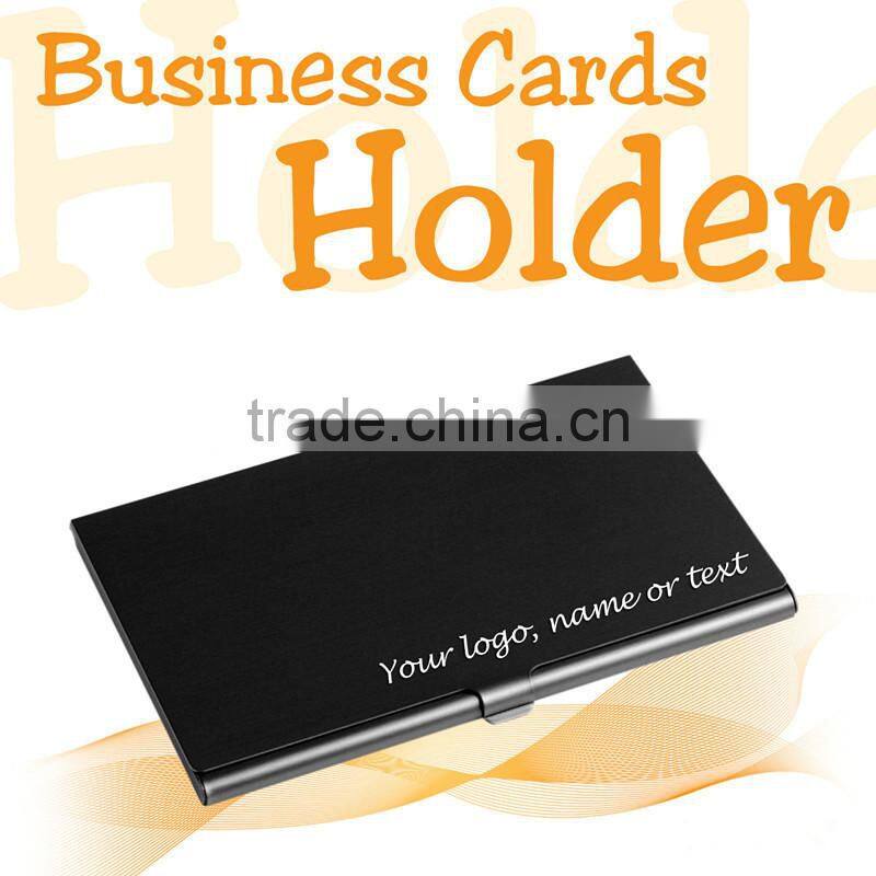 Hot Metal Business Card Holder Credit Slim Snap Shut Pocket Wallet