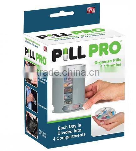 2017 New Arrival Mini Pill Pro Storage Box Organize Pills& Vitamins For Each Day Of The Week