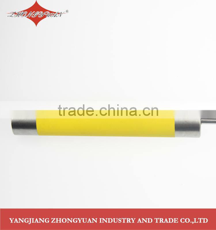 2014 newest Stainless steel rotary self-mixer miracle whisk silicone coated head, hand push,