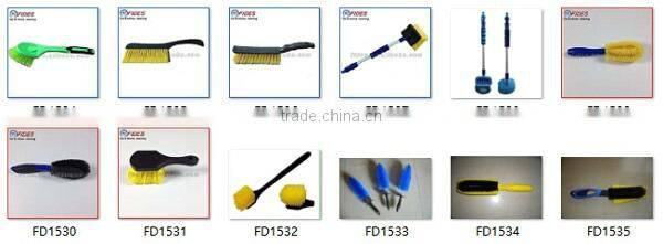 Soft PP Bristle Alloy Car Cleaning Wheel Brush