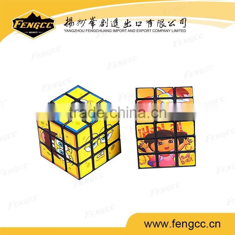 2016 hot sale intelligence toy foldable wheel magic cube,plastic tyre magic cube