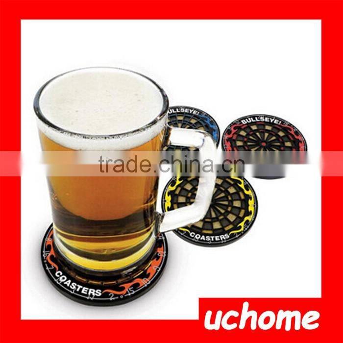 UCHOME 2017 New Silicone Coasters Dart Board Drink Coasters Beverage Cup Mats