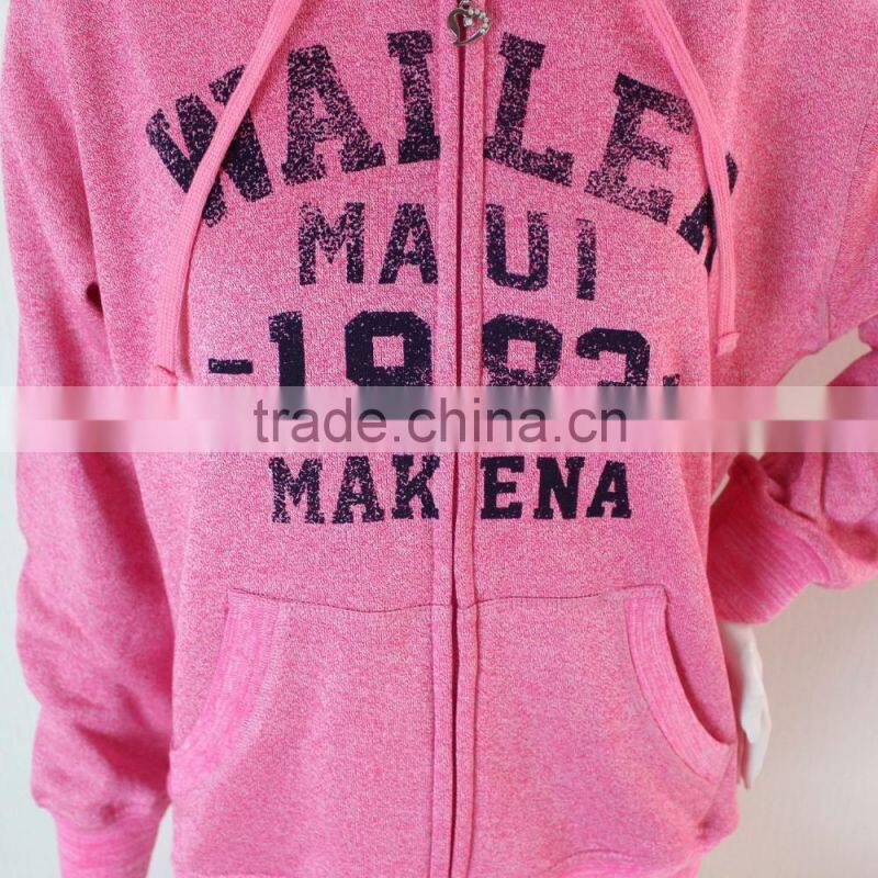 Women Winter Printing Hoody with Pocket