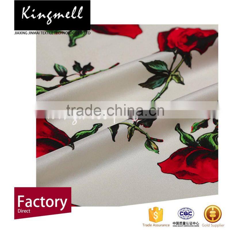 Pure silk fabric silk satin silk fabric with vivid digital printing