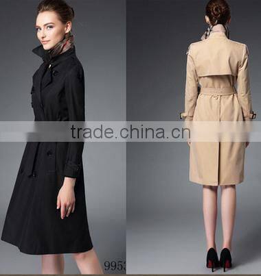 high quality spring stylish windbreaker Long coat for women