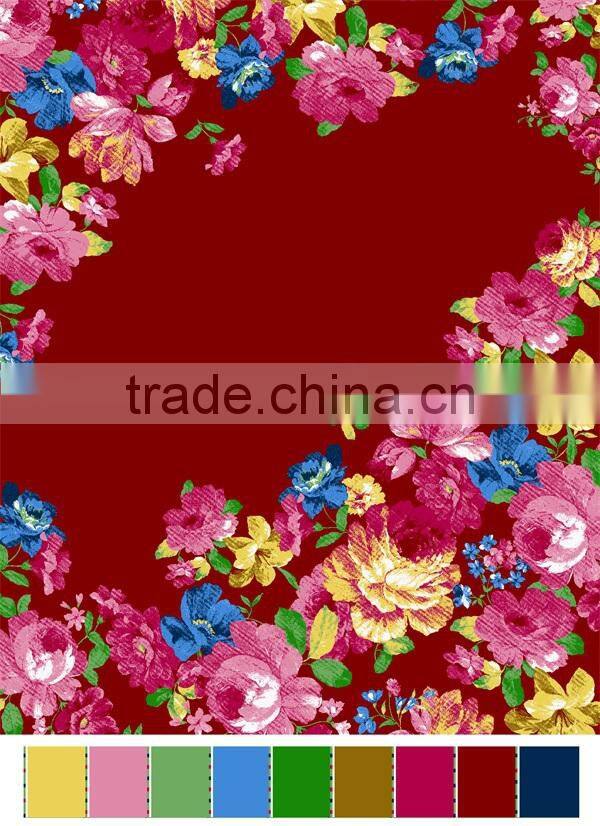 polyester super soft screen printed jacquard mink royal blanket