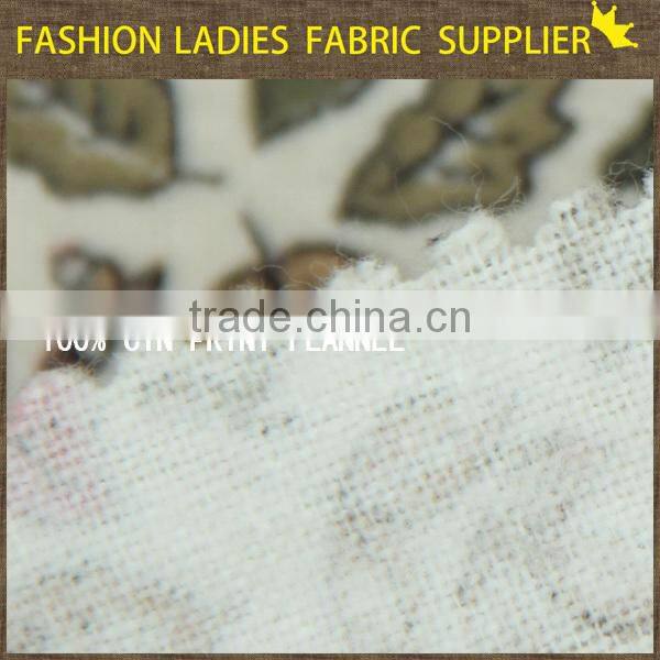 shaoxing textile 100%cotton 20x10 print fabric cotton fabric flannel shirt flannel