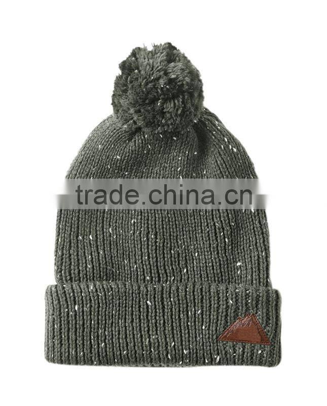 Wholesale Newest real fur pom beanie hat