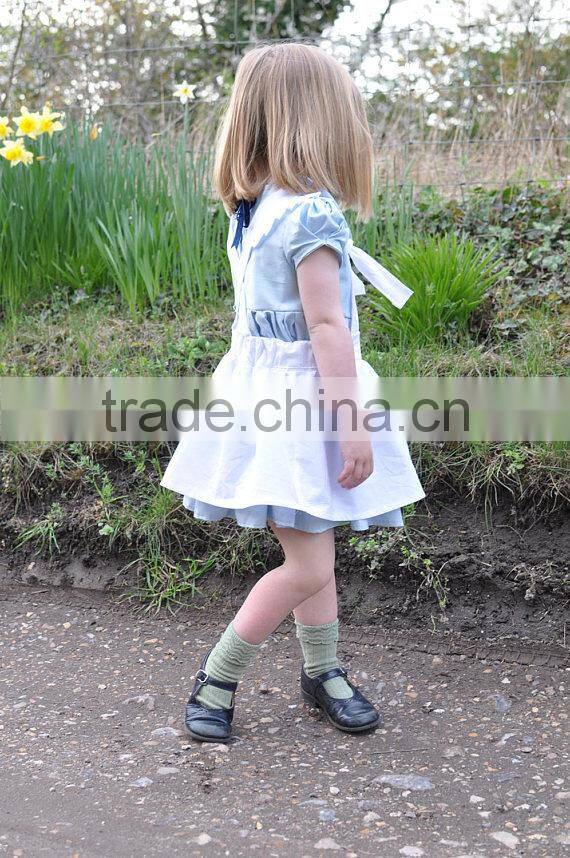 New Design Dress Material Pure Cotton Two Piece Short Frock Dress