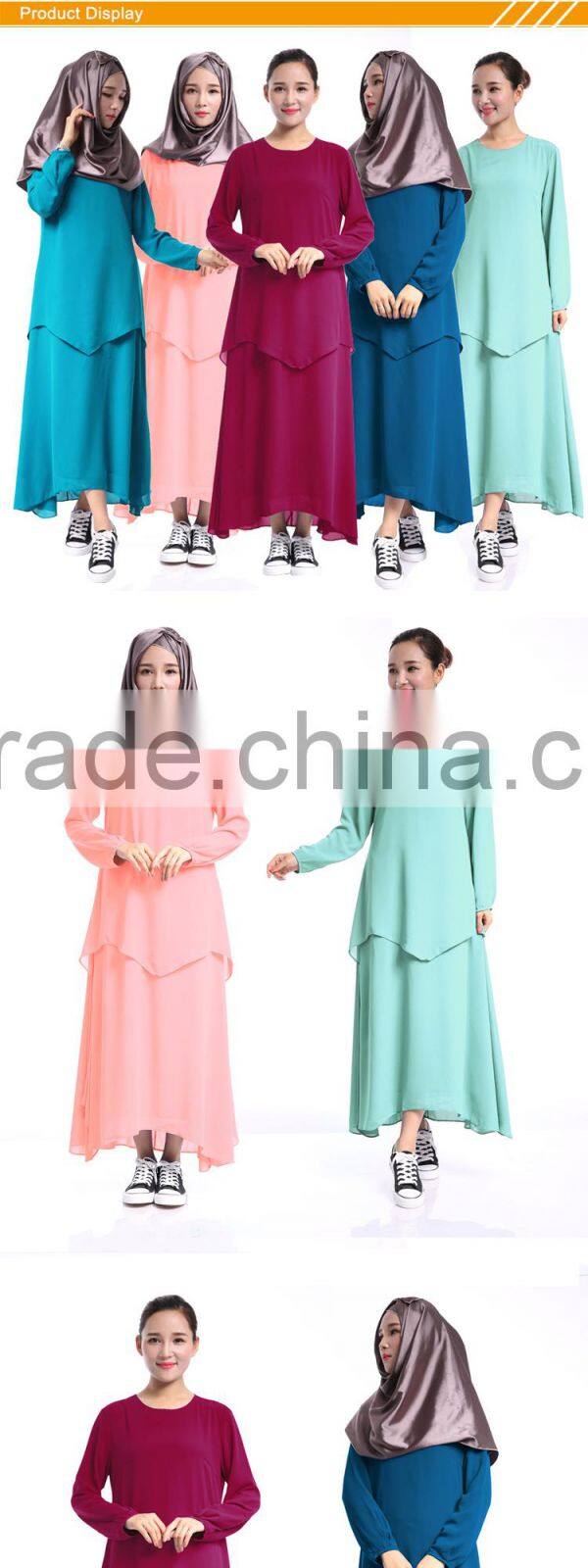 Zakiyyah S30 Wholesale Chromatic clothing formal dress with soft abaya pure burqa for muslim women in various color dubai