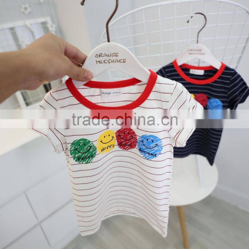 2017 new design shirts casual summer baby clothes children's wear
