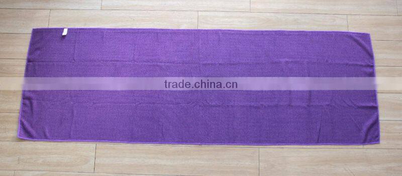 Wholesale Eco-friendly comfortable yoga towel With Silicone Dots HU ZHOU