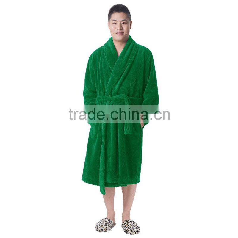 microfiber flannel men's bath robes men's pajamas