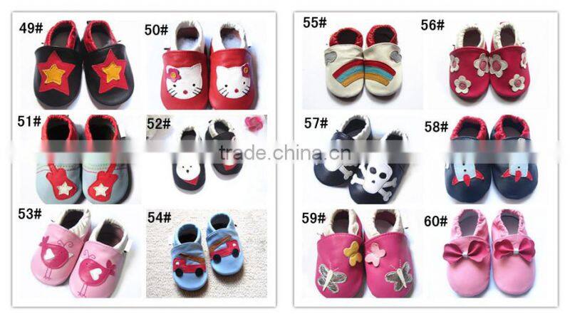 boy design best selling soft sole cheap leather baby shoes