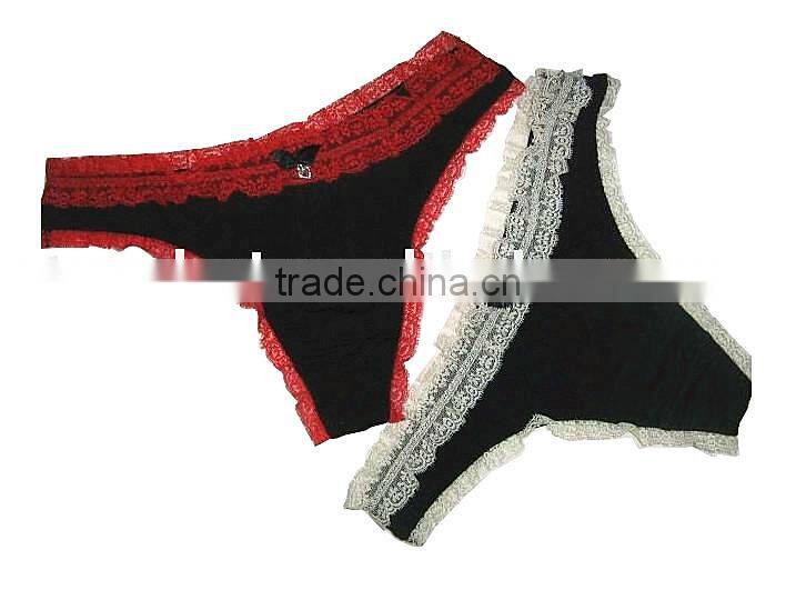 New fashion sexy ladies hot thong with charming lace