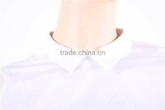 round collar elegant long sleeve white women waist length blouse designs