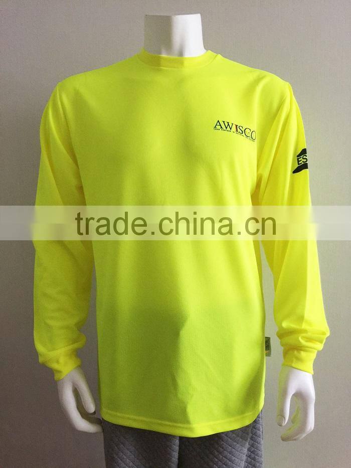 High Performance long sleeve printing reflective t-shirt